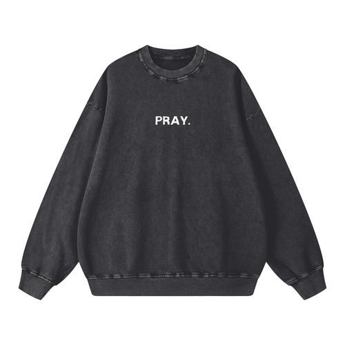 Snow Washed Oversized Sweatshirt